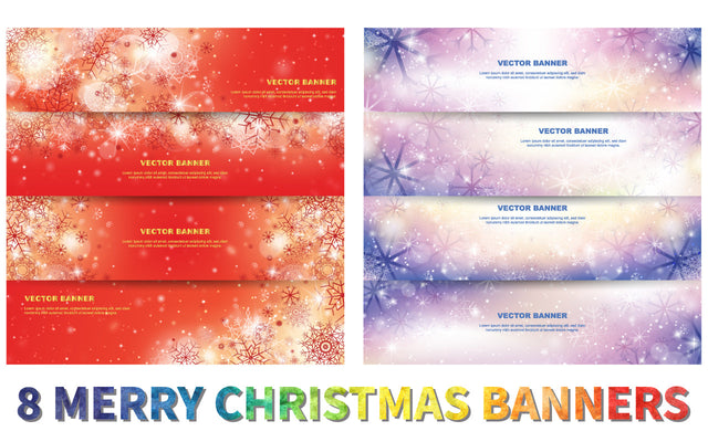 Abstract Christmas top snowflake seamless border red backdrop. Background with white snowflakes and copy space. Vector illustration. SVG naemmiah021 