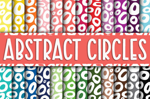Abstract Circles Digital Paper Digital Pattern Old Market 