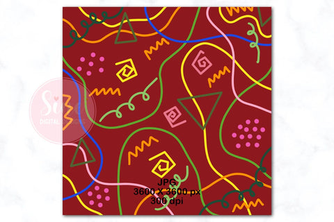 Abstract Colorful Christmas Digital Papers Backgrounds Pack Digital Pattern SineDigitalDesign 