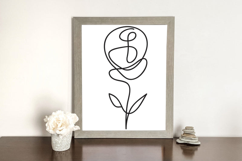 Abstract Floral Line Clipart Bundle - So Fontsy