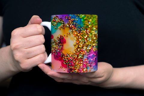 Abstract Glitter Mug Sublimation Designs Sublimation oyonnidesign 