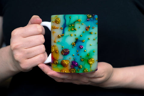 Abstract Glitter Mug Sublimation Designs Sublimation oyonnidesign 