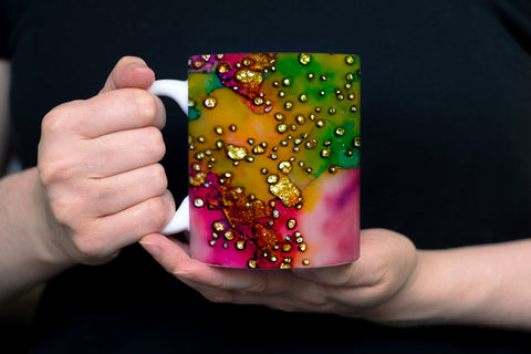 Abstract Glitter Mug Sublimation Designs Sublimation oyonnidesign 