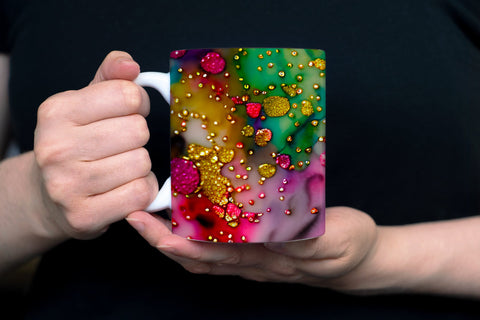 Abstract Glitter Mug Sublimation Designs Sublimation oyonnidesign 