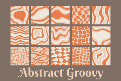 Abstract Groovy Backgrounds Sublimation Rin Green 