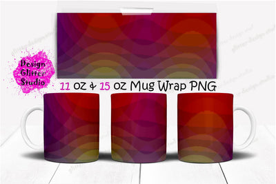 Abstract Mug Sublimation,Red Coffee Mug Wrap,Ceramic Mug Design,Sand Mug Sublimation Template,Cricut Mug Press Sublimation Wrap,PNG 300 DPI Sublimation ArtStudio 