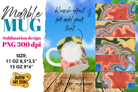 Abstract paint sublimation mug wrap bundle.Fluid art design Sublimation Yustaf Art Store 