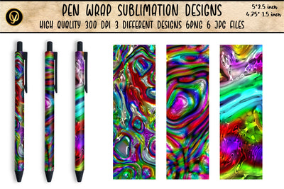 Abstract pen wrap glitter sublimation designs. Sublimation oyonnidesign 