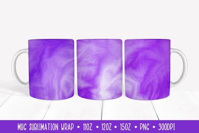 Abstract Purple Mug Sublimation Design. Marble Mug Wrap Sublimation LaBelezoka 