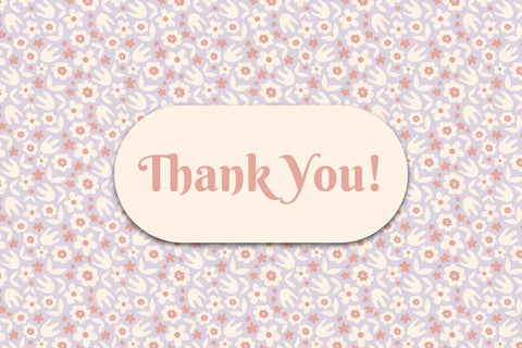 Abstract Retro Flowers Patterns & digital papers Digital Pattern Rin Green 