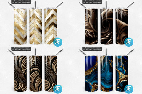 Abstract Tumbler Bundle Sublimation Regulrcrative 