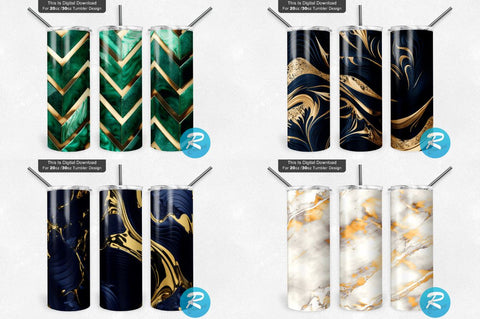 Abstract Tumbler Bundle Sublimation Regulrcrative 