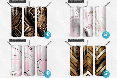 Abstract Tumbler Bundle Sublimation Regulrcrative 