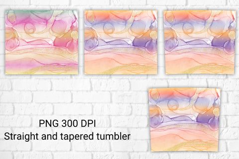 Abstract tumbler design | Alcohol ink background Sublimation Svetana Studio 