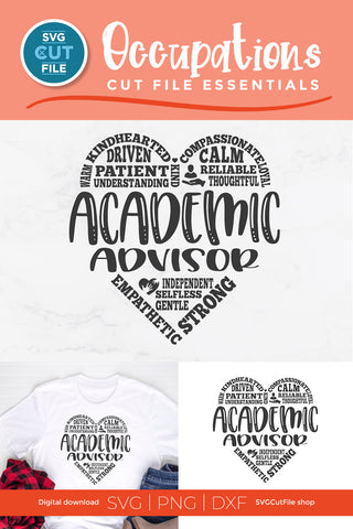 Academic advisor svg subway art SVG SVG Cut File 