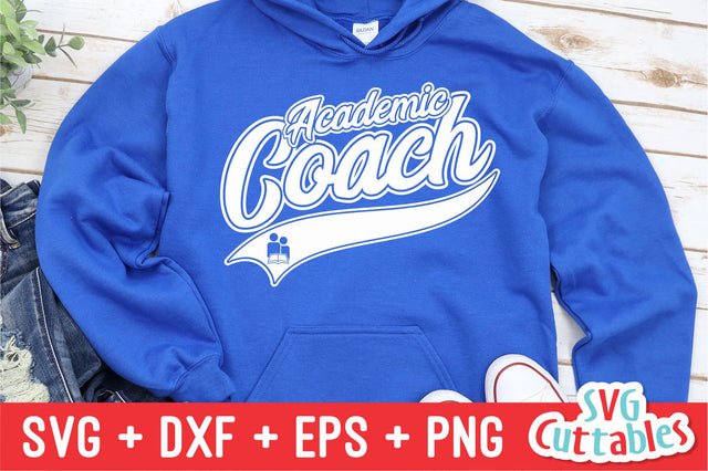 Academic Coach svg - Teacher svg - Occupation - Swoosh - svg - dxf - eps - png - Cut File - Silhouette - Cricut - Digital Download SVG Svg Cuttables 