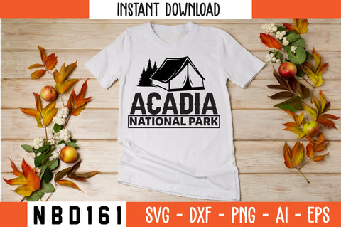 acadia national park T-Shirt Design SVG Nbd161 