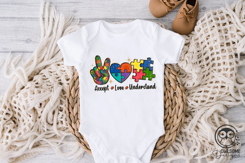 Accept Love Understand Autism PNG Sublimation Owlsome.Designs 