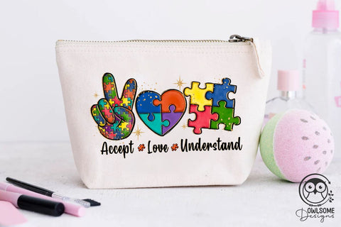 Accept Love Understand Autism PNG Sublimation Owlsome.Designs 
