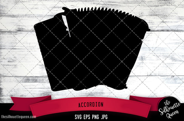 Accordion Silhouette Vector SVG SVG Loveleen Kaur 