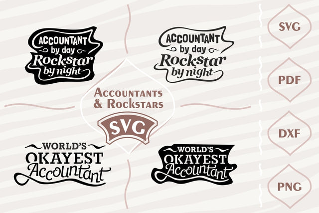 Accountants and Rockstars - SVG bundle SVG Digital Mojito 