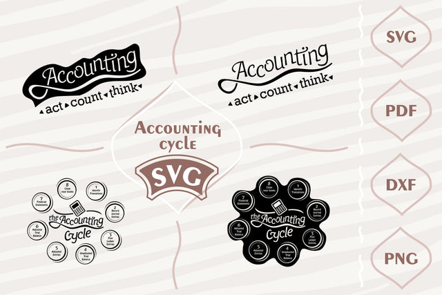 Accounting cycle - SVG bundle SVG Digital Mojito 