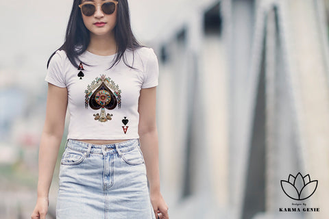 Ace Of Spades - Playing Card Graphic SVG Design Sublimation SVG Karma Genie Graphics 