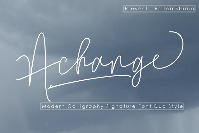 Achange Script Font PolemStudio