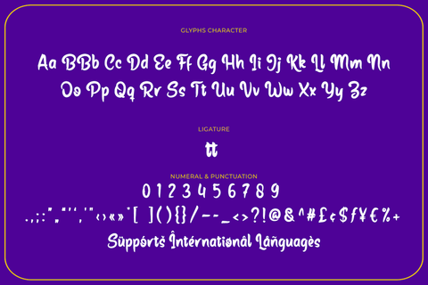 Aching Font twinletter 