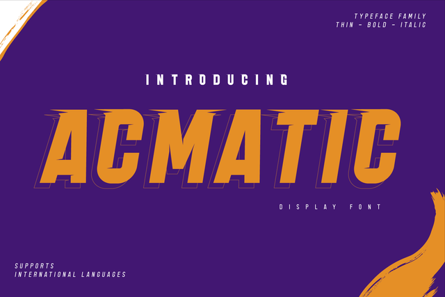 Acmatic Font twinletter 