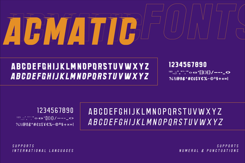 Acmatic Font twinletter 