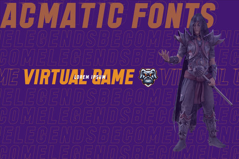 Acmatic Font twinletter 