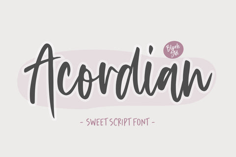 Acordian Sweet Script Font Font Balpirick 