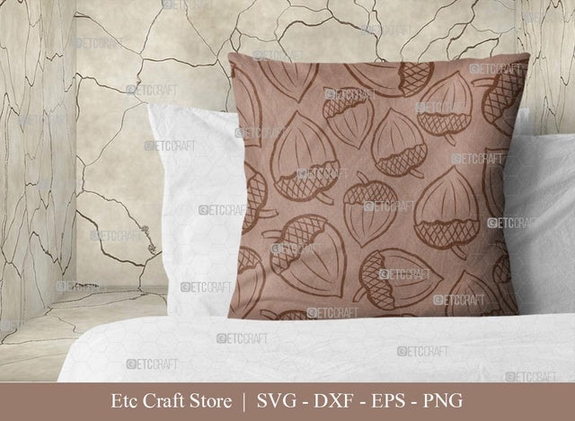 Acorn Pattern SVG Cut File | Seamless Pattern Svg | Pattern Background | Fall Pattern | Fall Season Svg | Holiday Svg | Thanksgiving Svg | Pattern Design SVG ETC Craft 