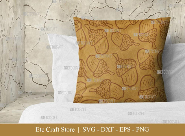 Acorn Pattern SVG Cut File | Seamless Pattern Svg | Pattern Background | Fall Pattern | Fall Season Svg | Holiday Svg | Thanksgiving Svg | Pattern Design SVG ETC Craft 