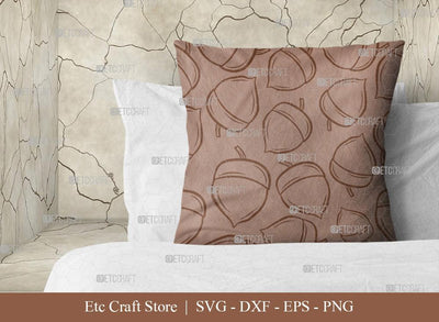 Acorn Pattern SVG Cut File | Seamless Pattern Svg | Pattern Background | Fall Pattern | Fall Season Svg | Holiday Svg | Thanksgiving Svg | Pattern Design SVG ETC Craft 
