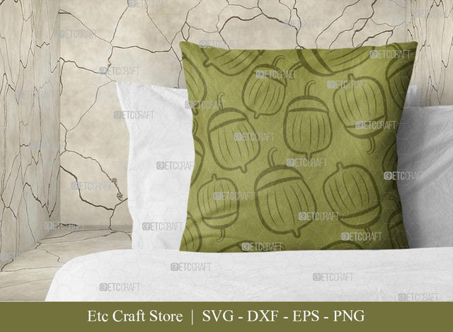 Acorn Pattern SVG Cut File | Seamless Pattern Svg | Pattern Background | Fall Pattern | Fall Season Svg | Holiday Svg | Thanksgiving Svg | Pattern Design SVG ETC Craft 