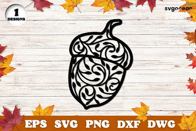 Acorn Svg | Mandala | Silhouettes Cut Files SVG SvgOcean 
