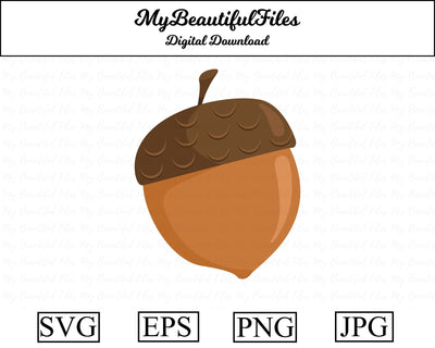 acorn - thanksgiving SVG MyBeautifulFiles 