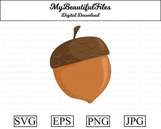 acorn - thanksgiving SVG MyBeautifulFiles 