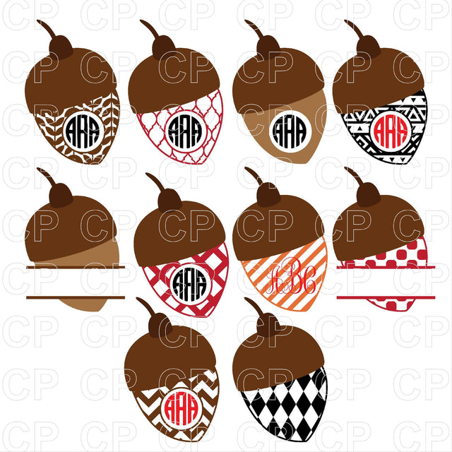 Acorns SVG Bundle SVG cutperfectstudio
