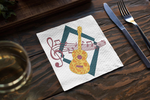 Acoustic Wave Guitar layered art cut files SVG Angel on Empire 