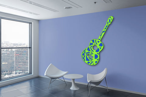 Acoustic Wave Guitar layered art cut files SVG Angel on Empire 