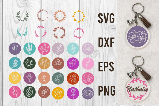 Acrylic Keychain Pattern background, Bundle svg SVG dadan_pm 