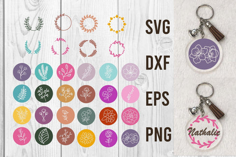 Acrylic Keychain Pattern background, Bundle svg SVG dadan_pm 