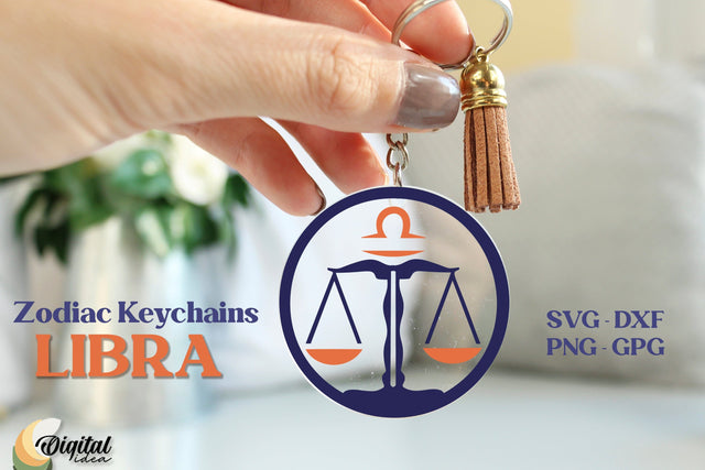 Acrylic Keychain SVG. Zodiac Keychain SVG. Zodiac Sign SVG SVG Evgenyia Guschina 