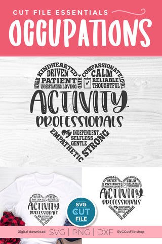 Activity Professionals svg, Activity Director svg, Appreciation svg SVG SVG Cut File 