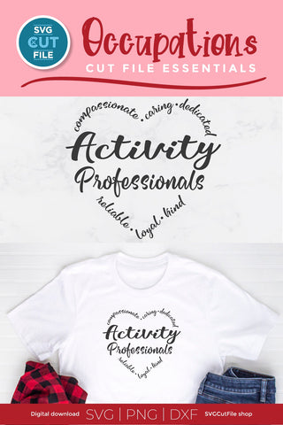 Activity Professionals svg, Activity Director svg SVG SVG Cut File 