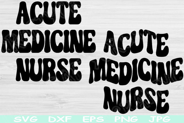 Acute Medicine Nurse Svg, AMN Svg Files For Cricut, Dxf, Eps, Png Instant Digital Download Design Cut Files For Glowforge, Silhouette Vector SVG TiffsCraftyCreations 