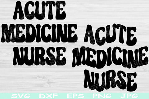 Acute Medicine Nurse Svg, AMN Svg Files For Cricut, Dxf, Eps, Png Instant Digital Download Design Cut Files For Glowforge, Silhouette Vector SVG TiffsCraftyCreations 